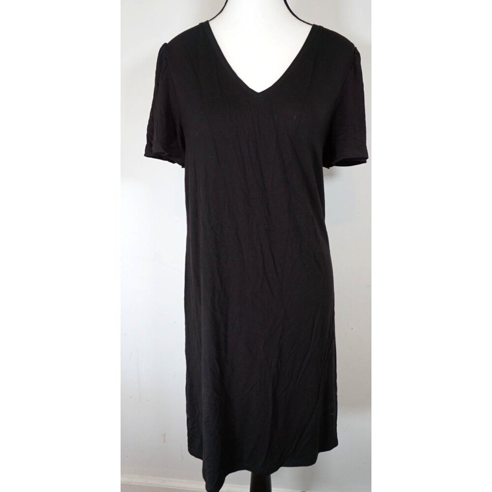 Time And Tru Womens Black V-Neck Dress - Size S (4-6)